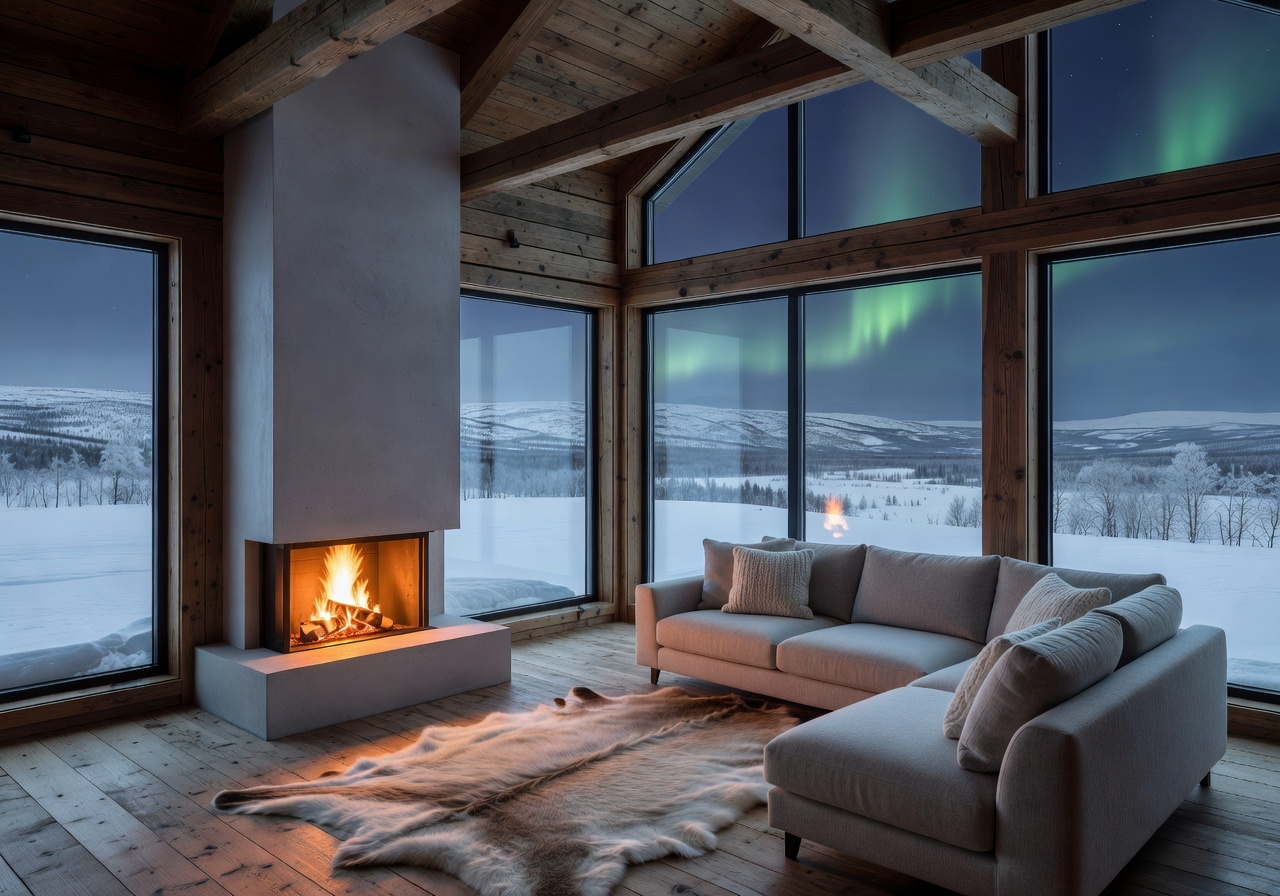 Arctic loft suite Lapland Finland