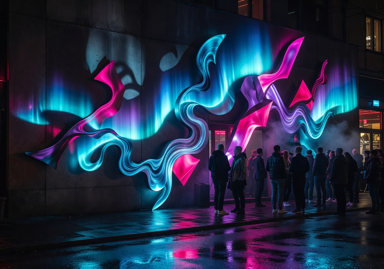 Helsinki nightclub neon