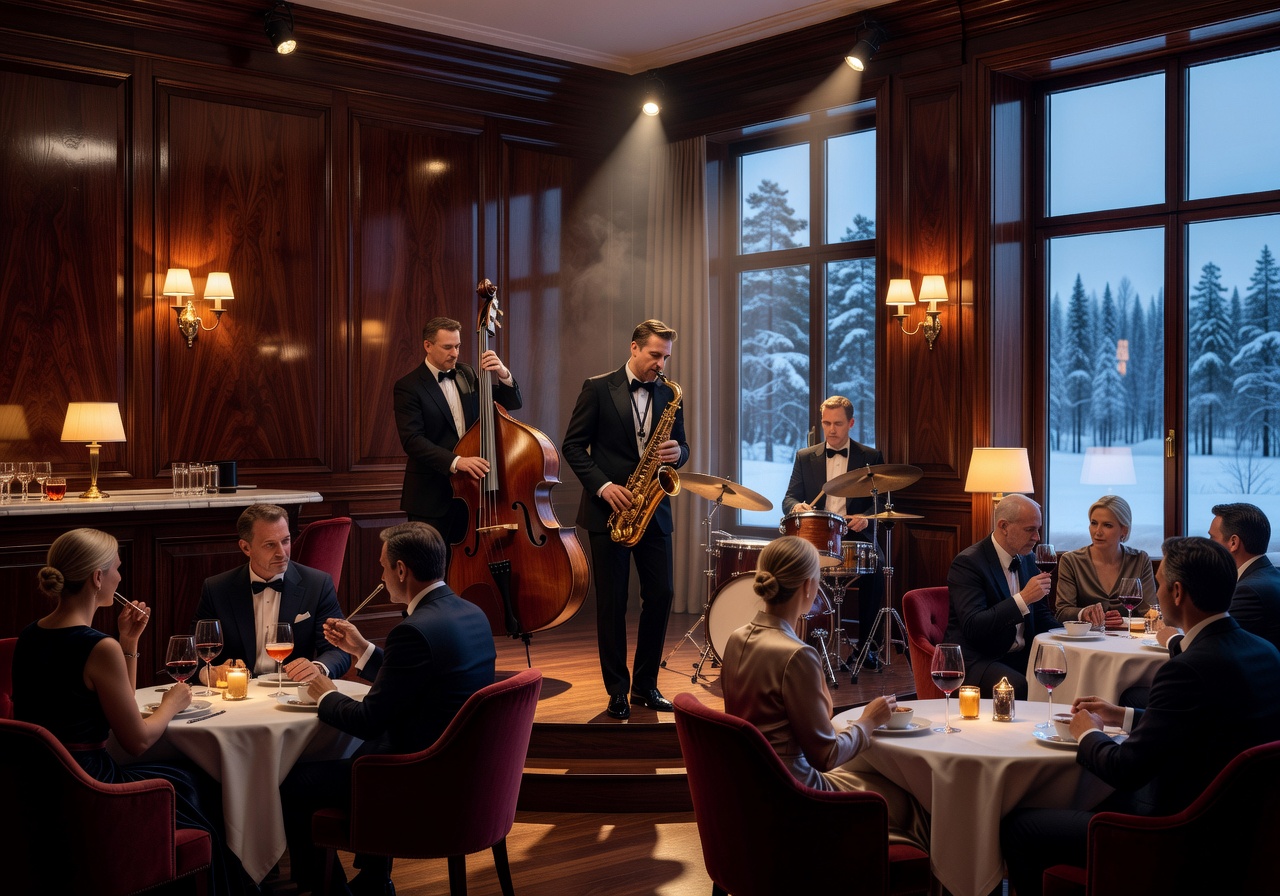 Live jazz lounge Finland luxury