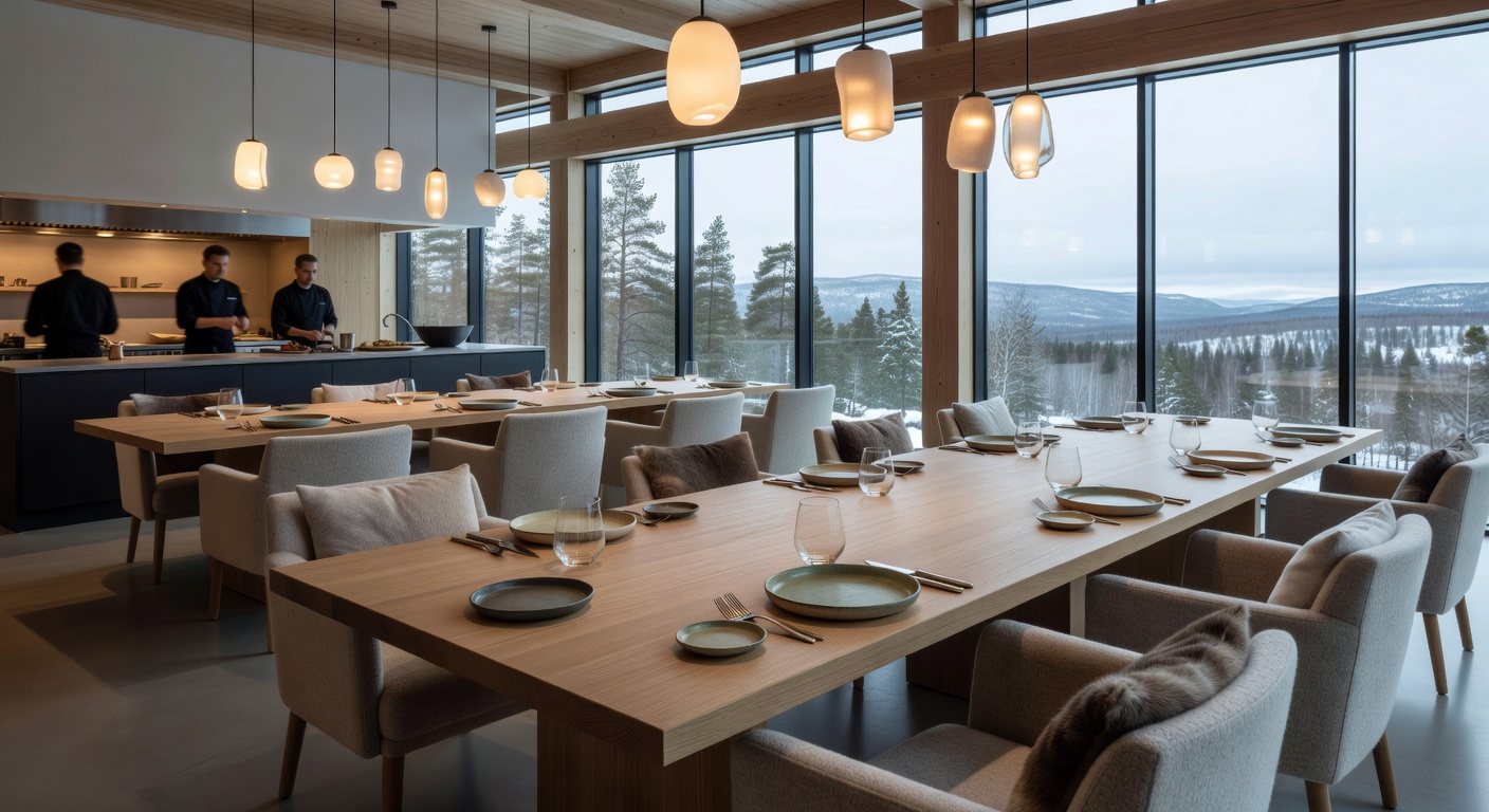 Luxury Nordic fine dining restaurant