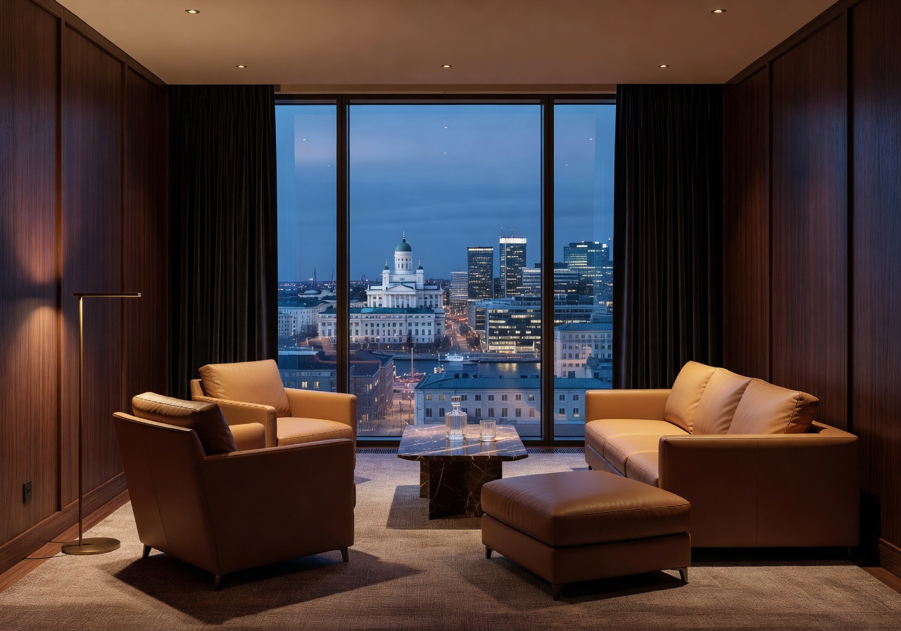 Luxury suite Helsinki view
