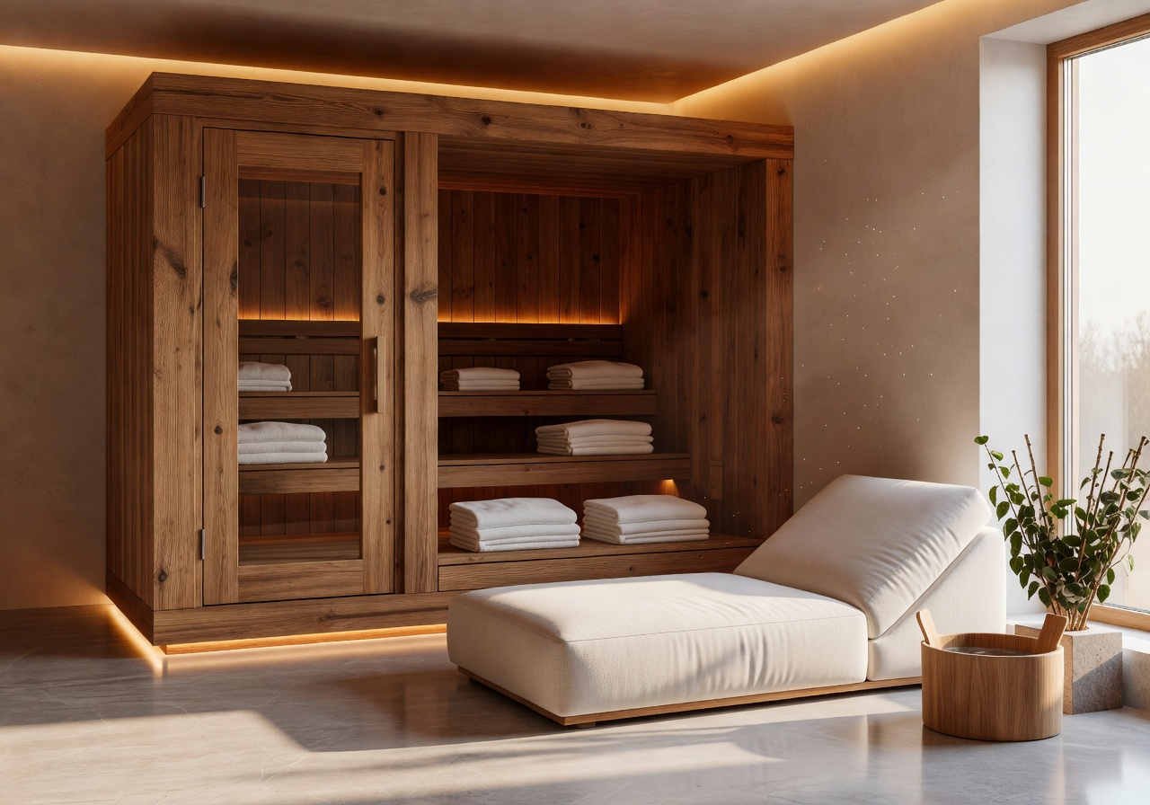 Spa suite with Finnish sauna